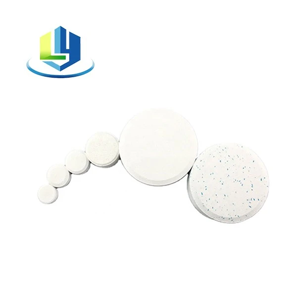 Functional chlorine tablets
