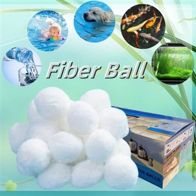3 Mikron Enerji Tasarruflu Pompalar Filtre Polyester Elyaf Topu Akvaryum Tankı Yüzme Havuzu Kanalizasyon Arıtma