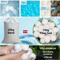 Petrol Sahası Su Arıtma ve Kanalizasyon Arıtma için Yüksek Kaliteli 50mm Modifiye Fiber Toplar