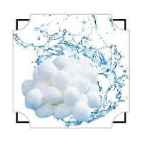 Koi Göleti İçin Daha Az Geri Yıkama Polyester Bakteri Ev Filtre Ortamı Fiber Topları
