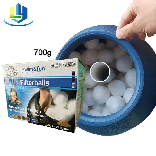 Tedarikçi Fiber Topu Yüzme Havuzu Filtre Ortamı 700g Renkli Kutu Ambalajı