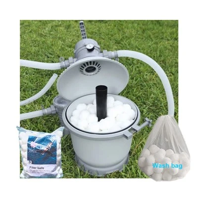 Poo Filtre Ortamı %100 Polyester Elyaf Top Kum Filtresi 700g Filtre Topu Uygun Yüzme Havuzu Temizleme Cihazı
